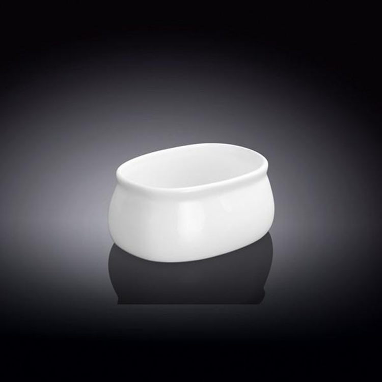 Wilmax White Porcelain Sugar Packet Holder, 3.5 x 2.5 in