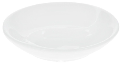 Wilmax White Porcelain Divided Soy Dish, 3.5 in