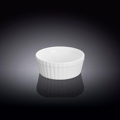 Wilmax White Porcelain Snack & Dessert Dish, 3.5 in (4 oz)