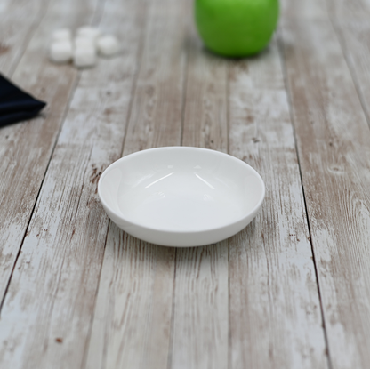 Wilmax White Porcelain Soy Dish, 4 in (10 cm)