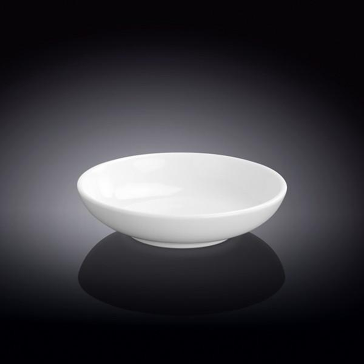 Wilmax White Porcelain Soy Dish, 4 in (10 cm)