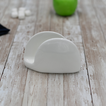 Wilmax White Porcelain Napkin Holder, 4.5 x 3 in