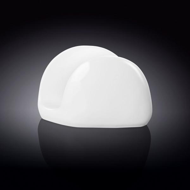 Wilmax White Porcelain Napkin Holder, 4.5 x 3 in