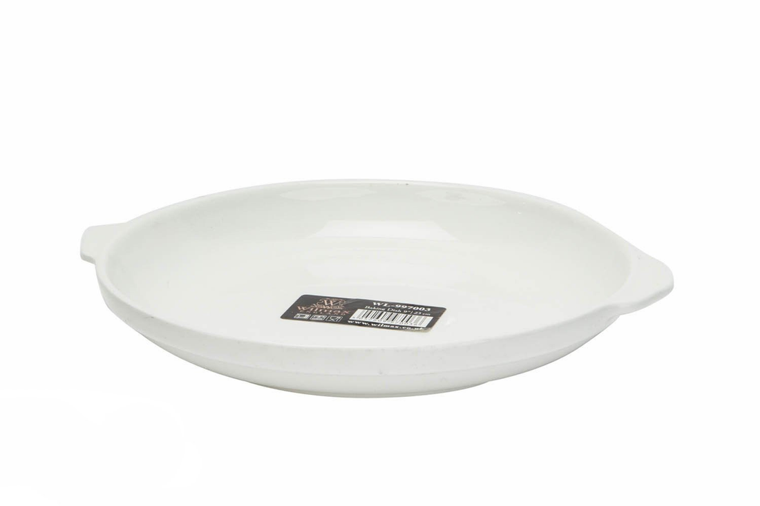 Wilmax Fine Porcelain Oval Baking Dish, 9 in / 23 cm