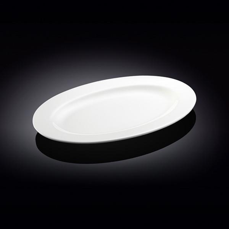 Wilmax White Porcelain Oval Platter, 12 in (Model WL-992025)