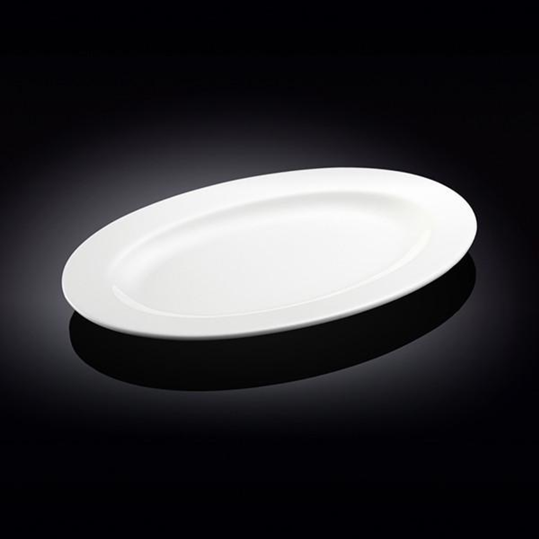 Wilmax White Porcelain Oval Platter, 14 in (Model WL-992026)