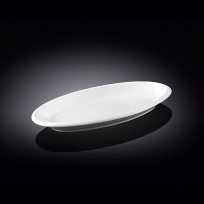 Wilmax White Porcelain Oval Platter, 12 in (Model WL-992128)