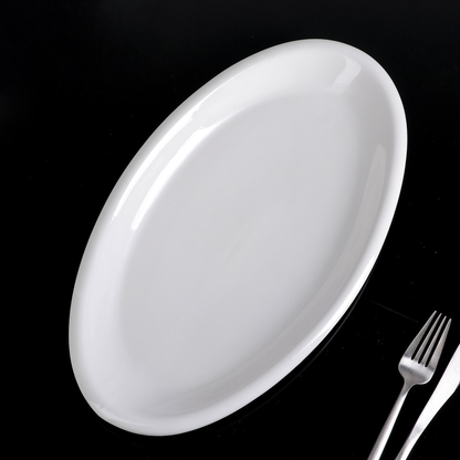 Wilmax White Porcelain Oval Platter, 14.5 in