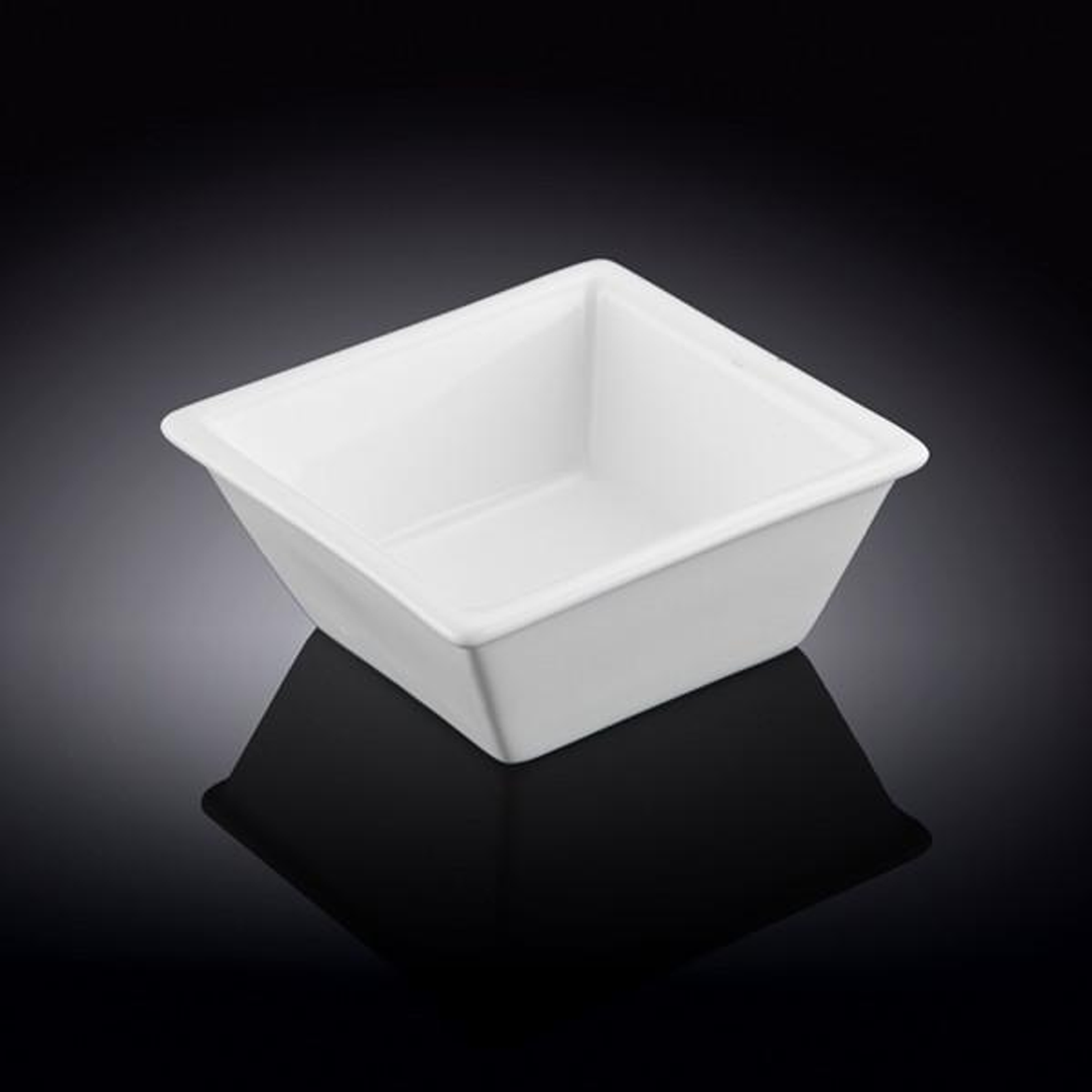 Wilmax White Porcelain Square Dish, 4.25 x 4.25 in
