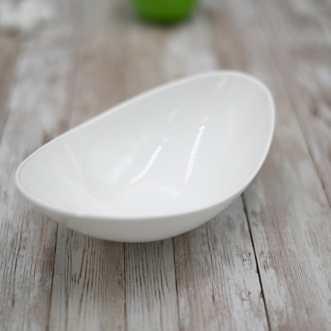 Wilmax White Porcelain Oval Serving Dish, 8 x 4.7 in (Set of 6)