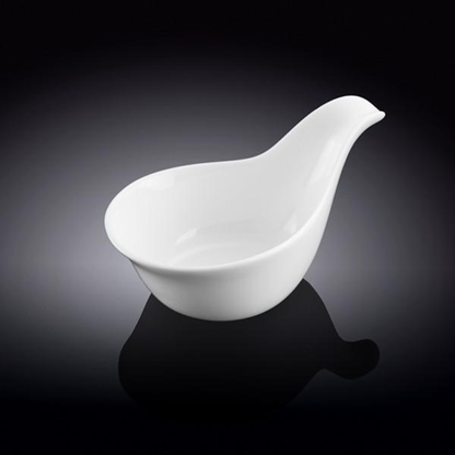 Wilmax White Porcelain Snack Dish, 5 in (12.5 cm)