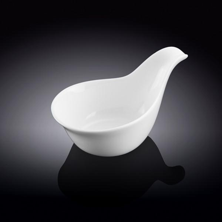 Wilmax White Porcelain Snack Dish, 5 in (12.5 cm)