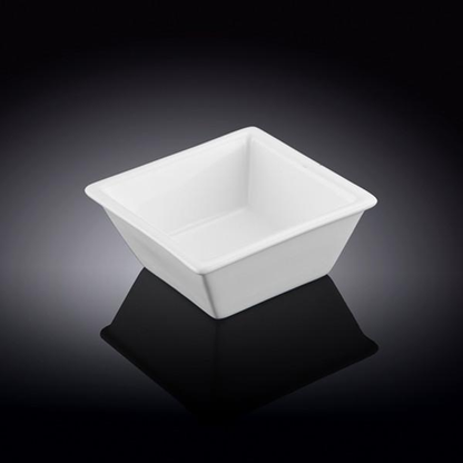 Wilmax White Porcelain Square Dish, 3 x 3 in