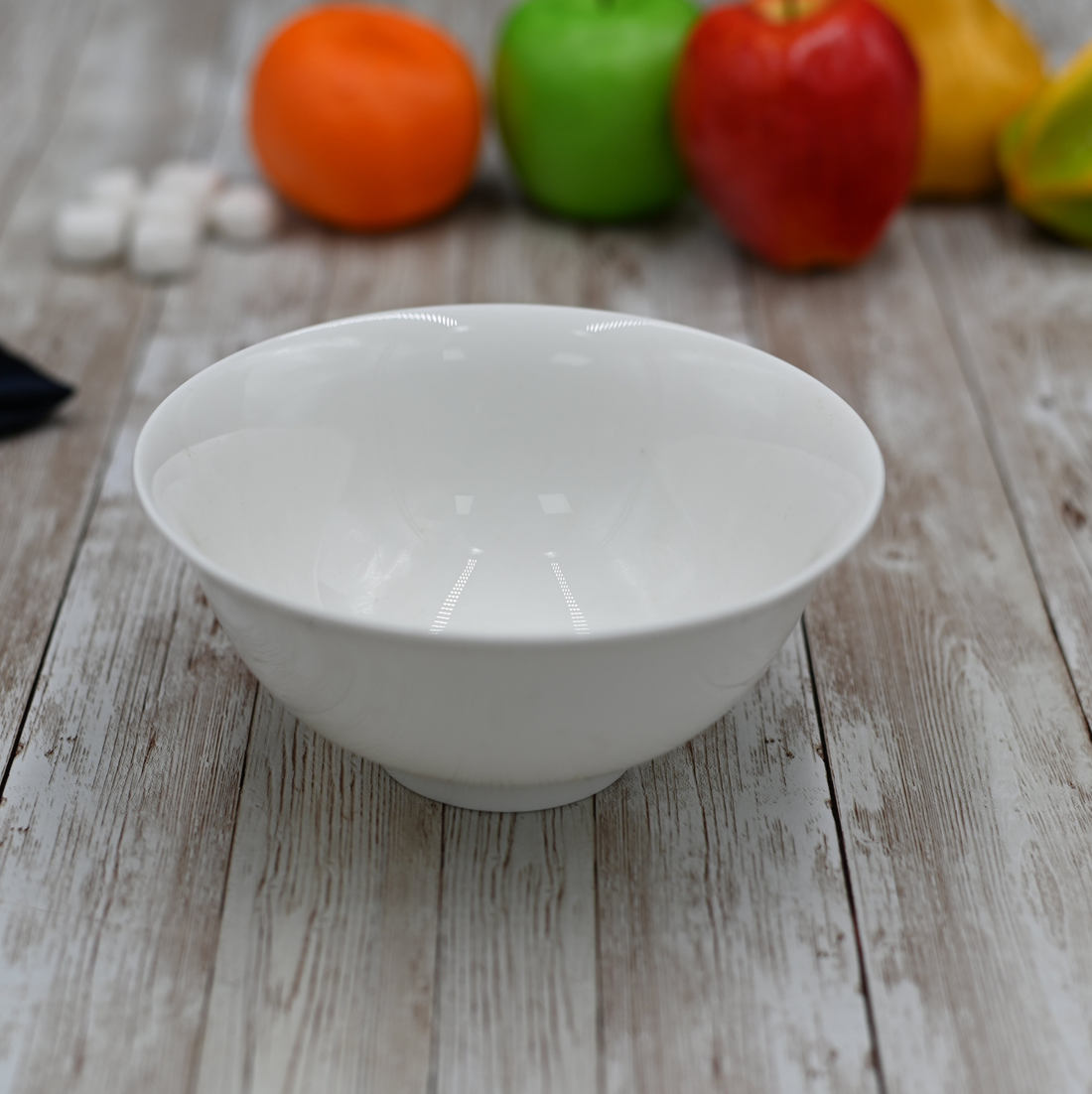 Wilmax Fine Porcelain Bowl, 9 oz, 4.5 in / 260 ml, Set of 6