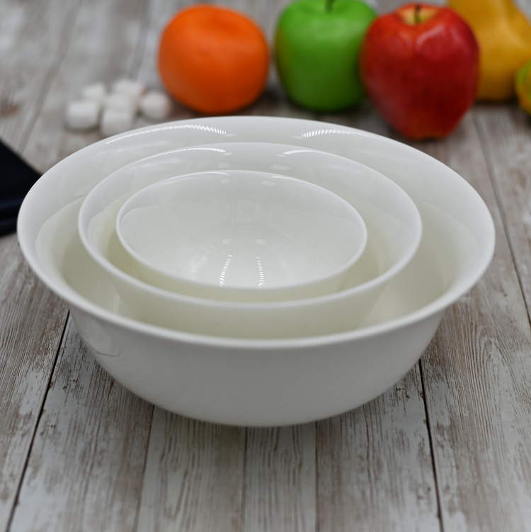 Wilmax Fine Porcelain Bowl, 20 oz, 6 in, Set of 6