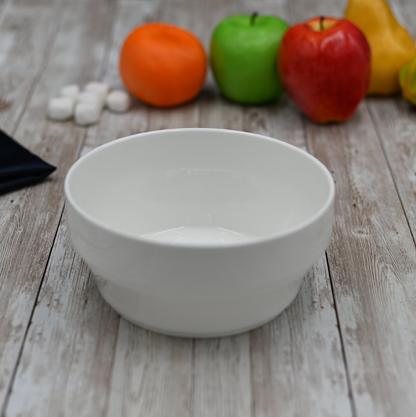 Wilmax Fine Porcelain Bowl, 12 oz, 4.5 in, Set of 6