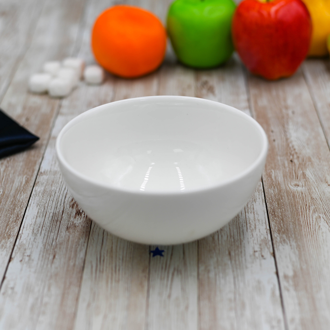 Wilmax Fine Porcelain Bowl, 20 oz, 5.5 in, Set of 6