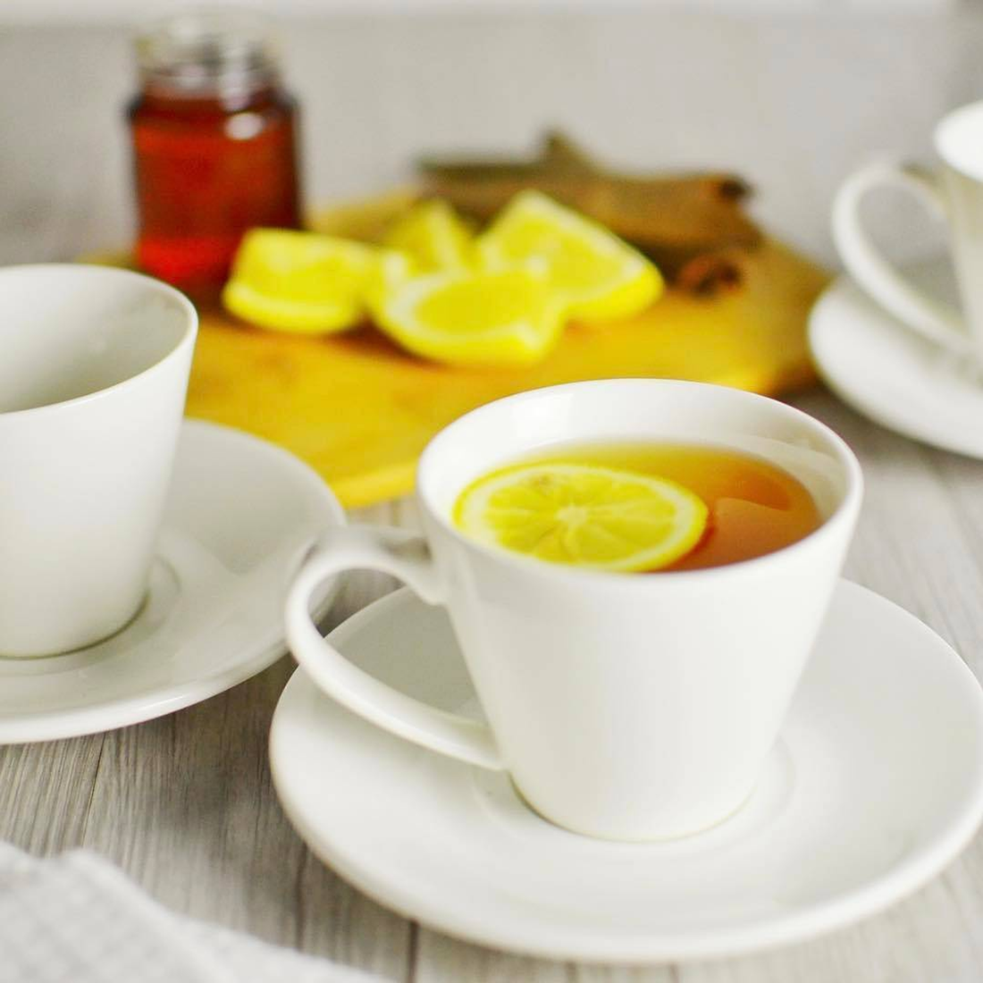 Wilmax Fine Porcelain Coffee Cup and Saucer Set, 4 oz, Round, Set of 6