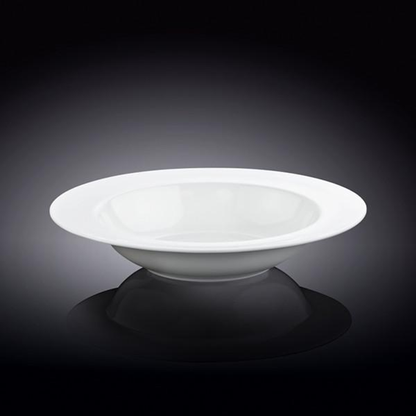 Wilmax Fine Porcelain Deep Plate, 8 in, Set of 6