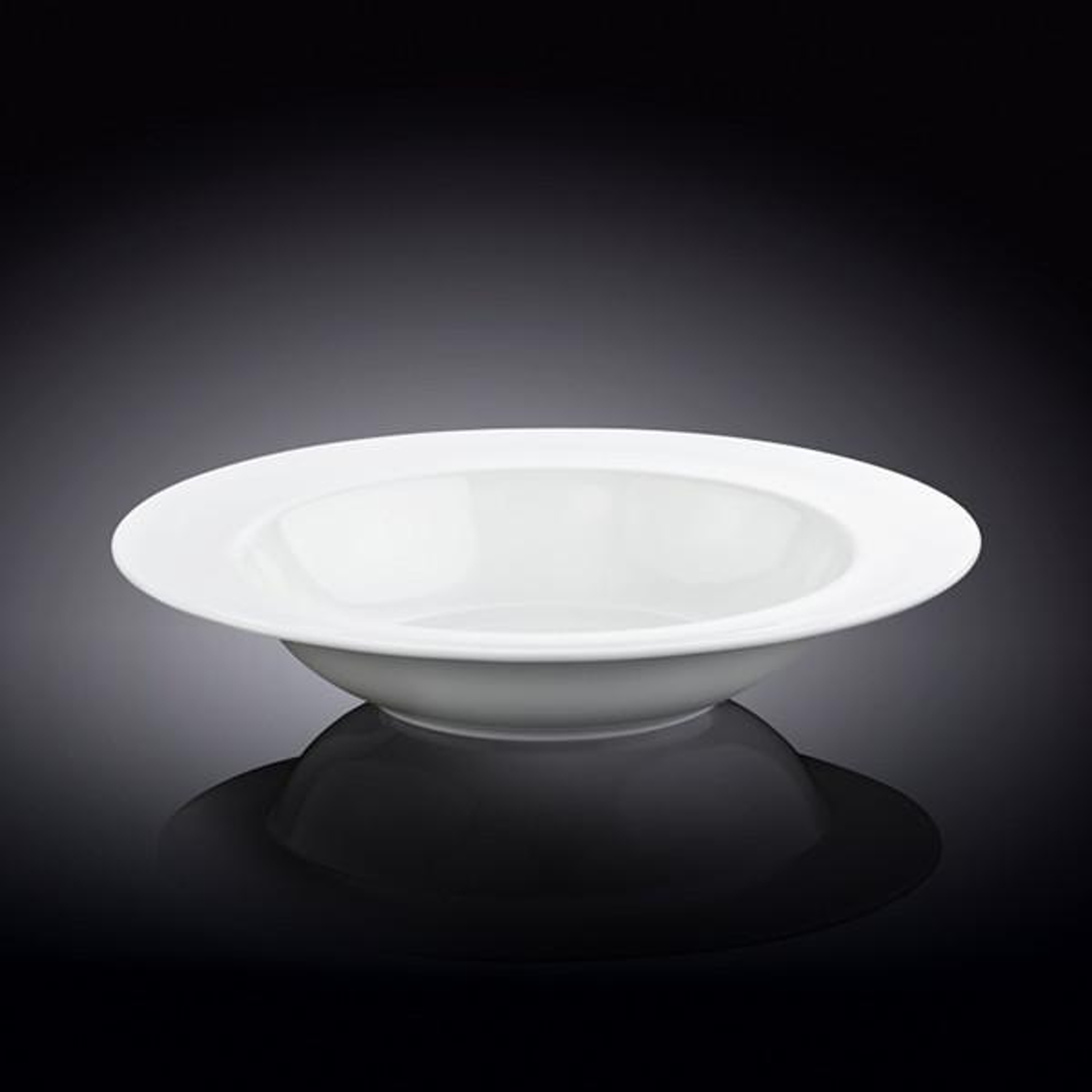 Wilmax Fine Porcelain Deep Plate, 9 in / 23 cm, 15 oz, Set of 6