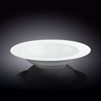 Wilmax Fine Porcelain Deep Plate, 9 in / 23 cm, 15 oz, Set of 6
