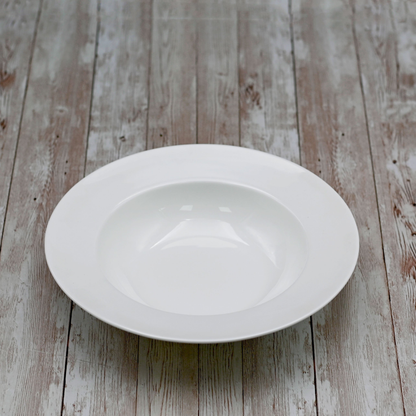 Wilmax Porcelain Round Deep Plate, 10 in / 600 ml