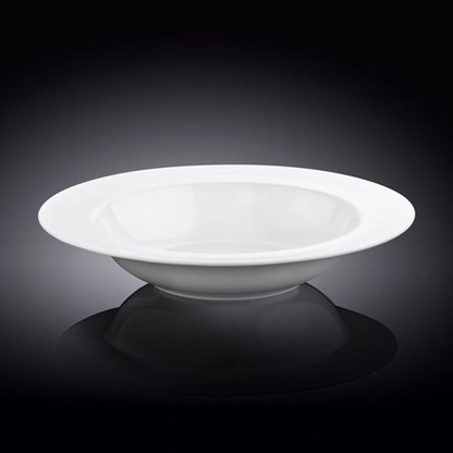 Wilmax Porcelain Round Deep Plate, 10 in / 600 ml