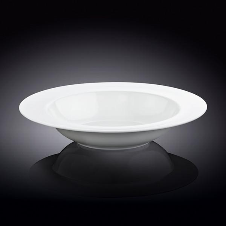Wilmax Porcelain Round Deep Plate, 10 in / 600 ml
