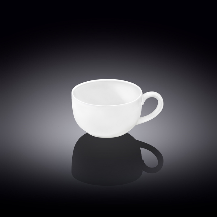Wilmax Fine Porcelain Coffee Cup, 3 oz, Set of 6