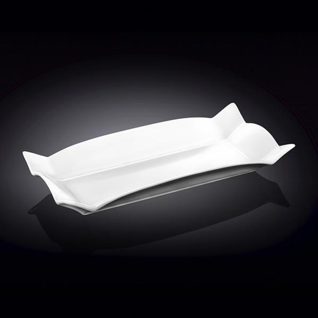Wilmax Fine Porcelain Rectangular Platter, 12.5 x 6 in / 32 x 15 cm