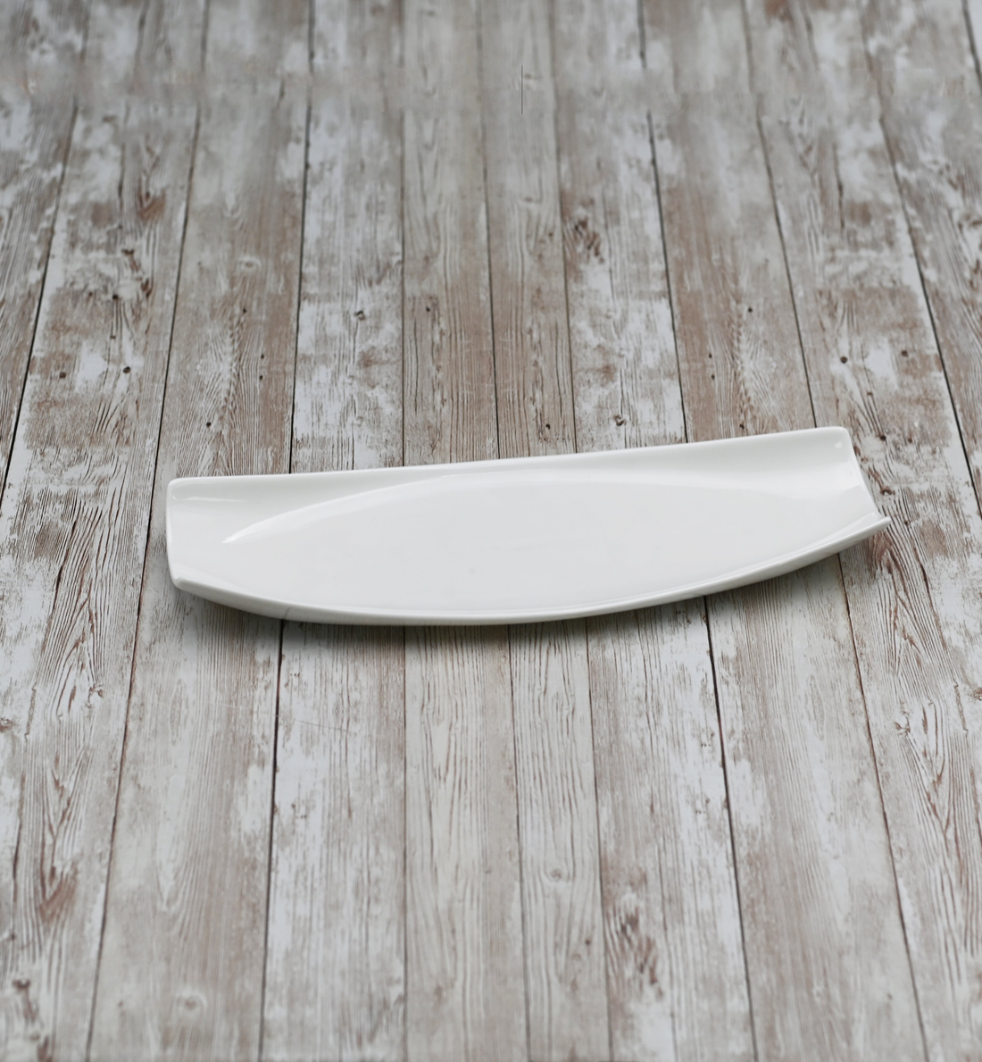 Wilmax White Porcelain Flat Rectangular Serving Dish, 14 in