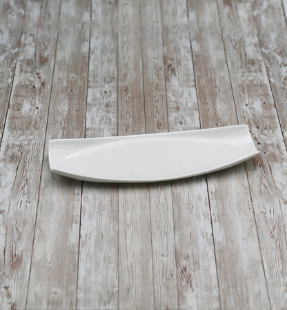 Wilmax White Porcelain Flat Rectangular Serving Dish, 14 in