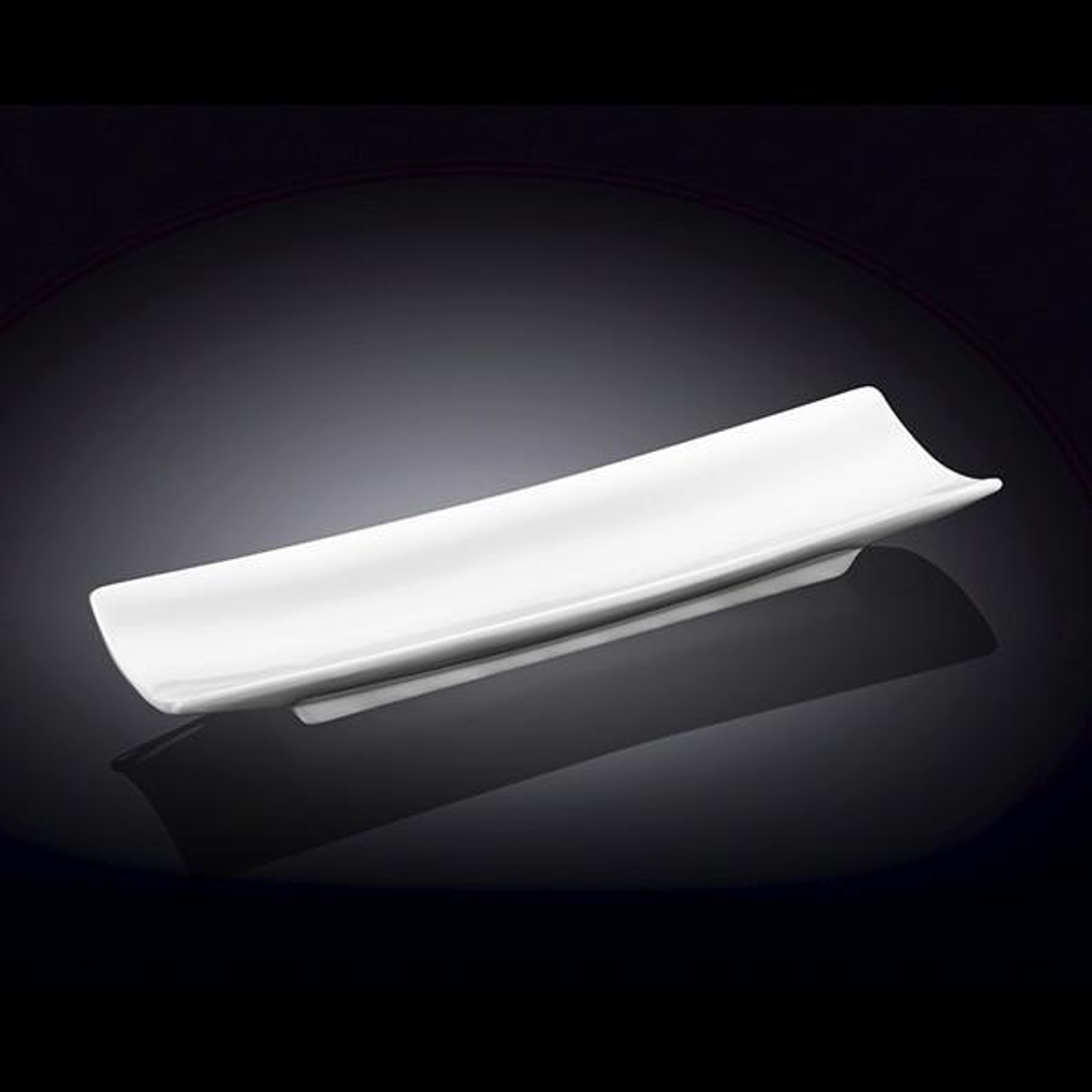 Wilmax White Porcelain Flat Rectangular Serving Dish, 13 in