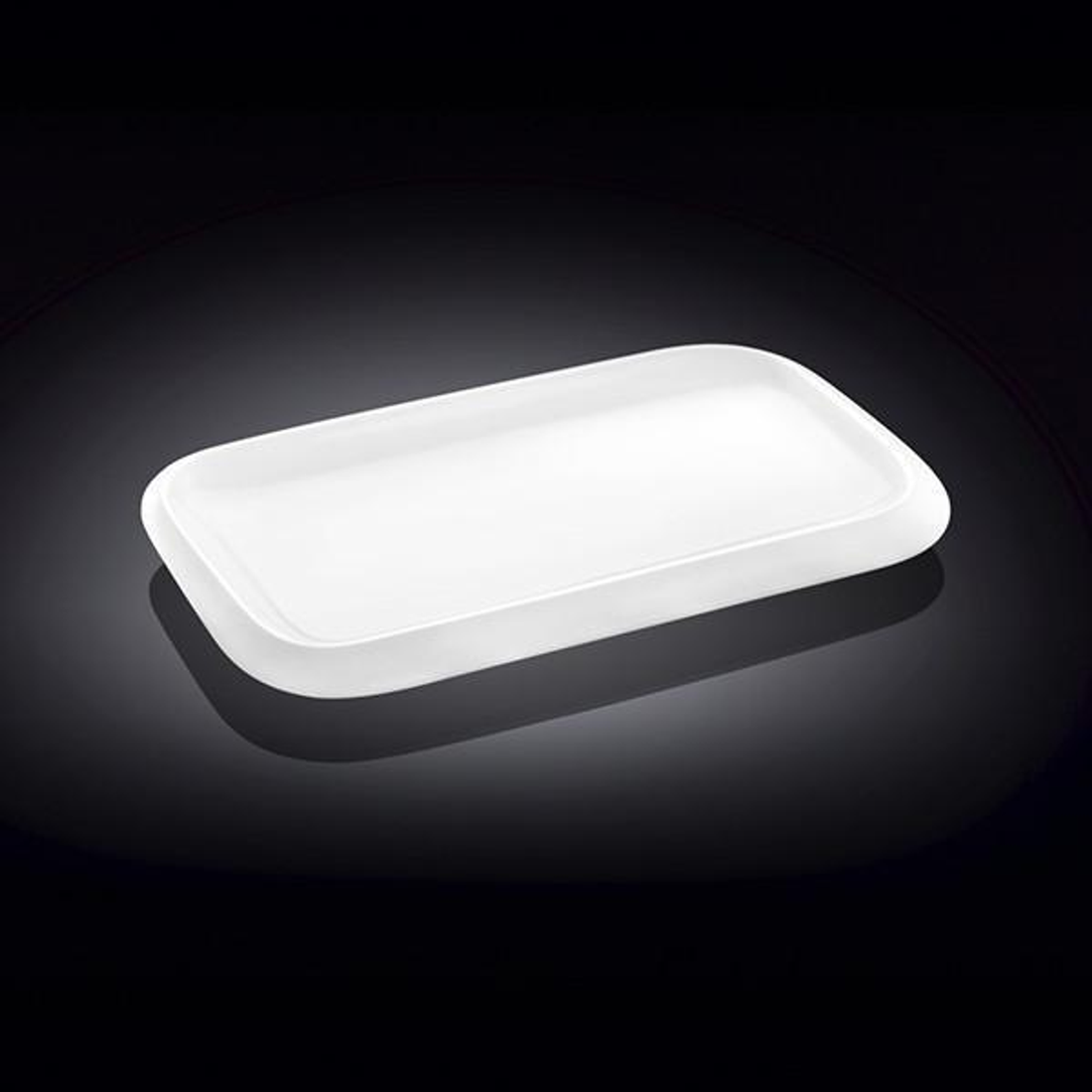 Wilmax White Porcelain Rectangular Dish, 8 x 4.5 in (Set of 6)