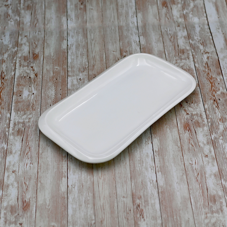 Wilmax White Porcelain Rectangular Serving Dish, 14 x 8.5 in