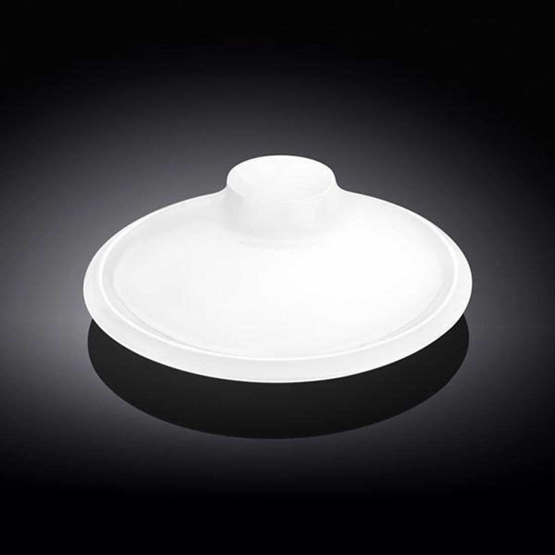 Wilmax White Porcelain Round Platter, 8 in (20 cm)