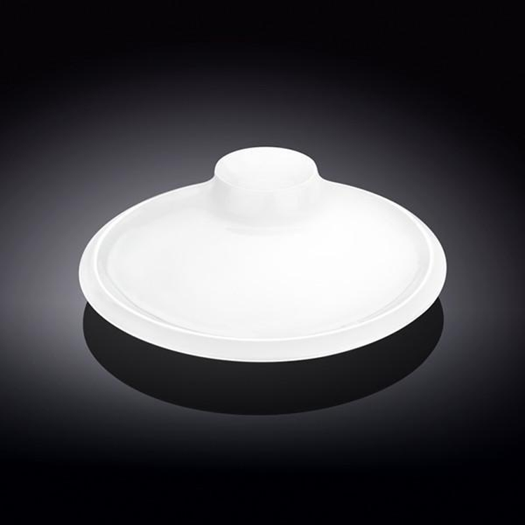 Wilmax White Porcelain Round Platter, 8 in (20 cm)