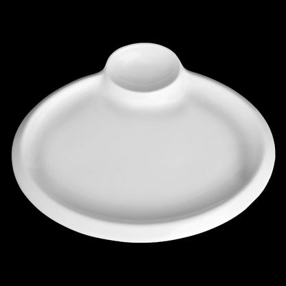 Wilmax White Porcelain Round Platter, 8 in (20 cm)