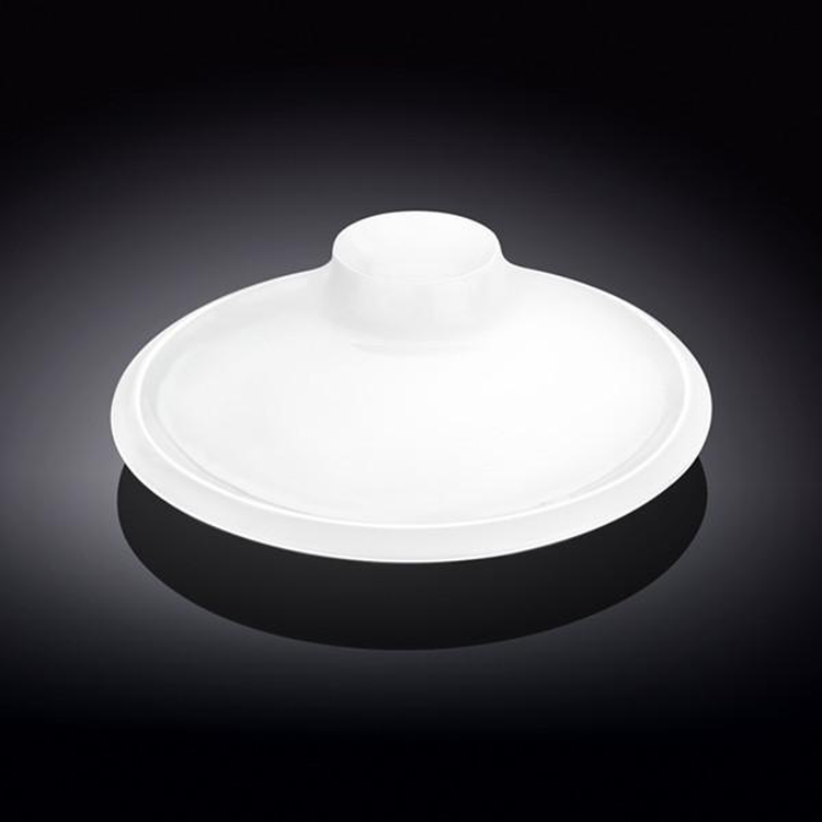 Wilmax Fine Porcelain Divided Round Platter, 10 in / 25 cm