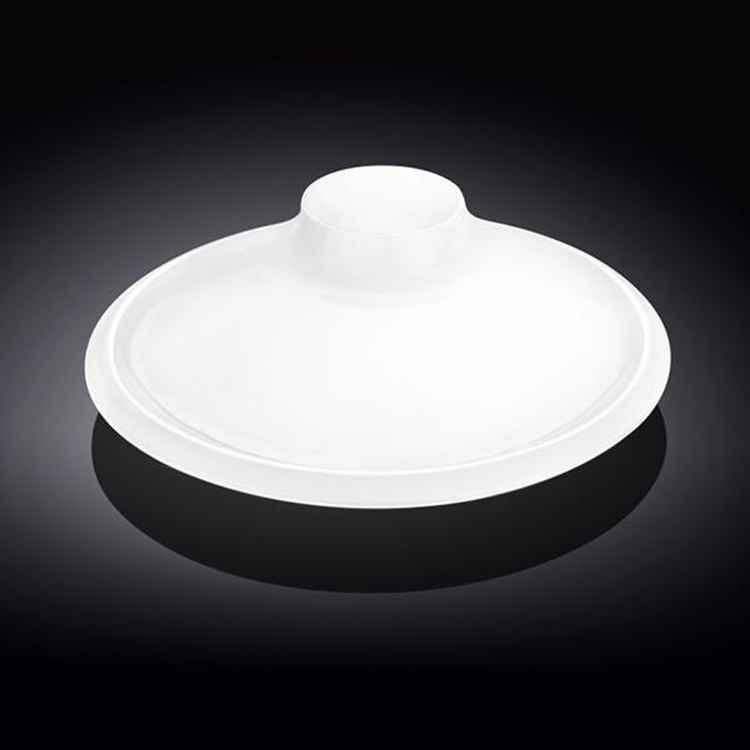 Wilmax Fine Porcelain Divided Round Platter, 12 in / 30 cm