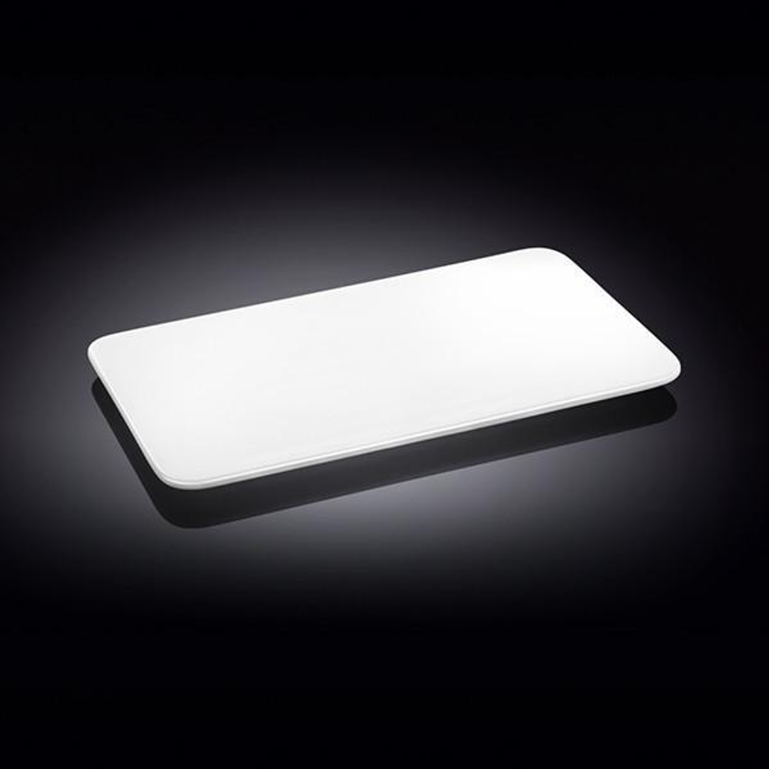 Wilmax White Porcelain Flat Platter, 10 x 5.5 in (Set of 6)