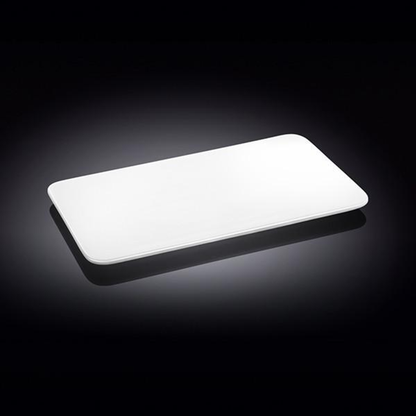 Wilmax White Porcelain Flat Platter, 10 x 5.5 in (Set of 6)