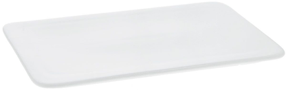 Wilmax White Porcelain Flat Platter, 10 x 5.5 in (Set of 6)
