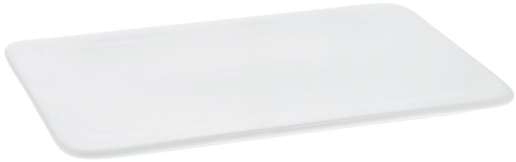Wilmax White Porcelain Flat Platter, 10 x 5.5 in (Set of 6)