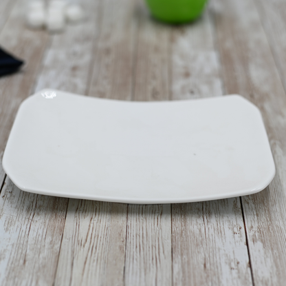 Wilmax White Porcelain Rectangular Dish, 8 x 5.5 in (Set of 6)