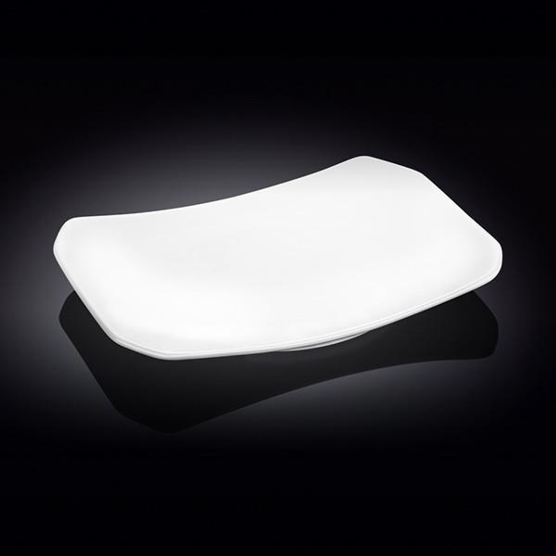 Wilmax White Porcelain Rectangular Dish, 8 x 5.5 in (Set of 6)