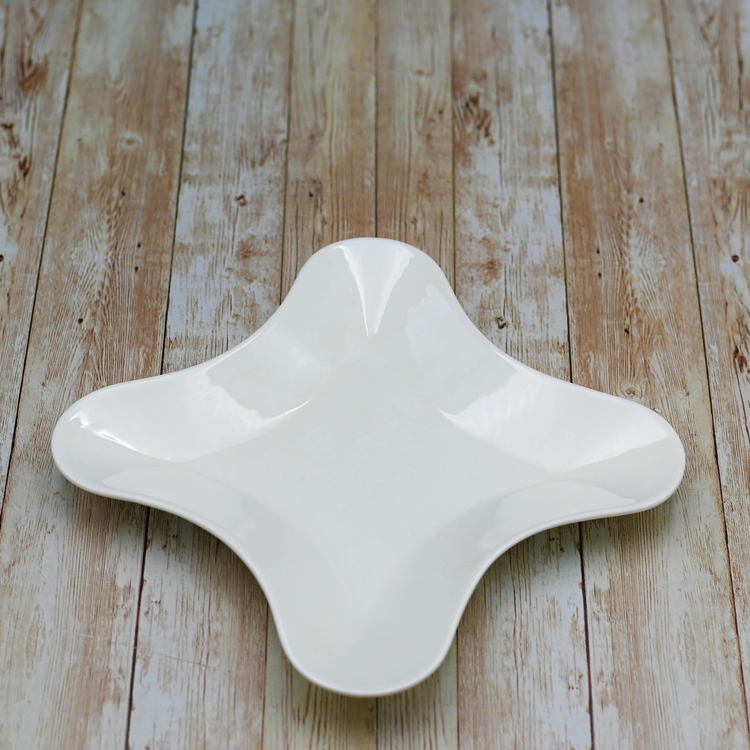 Wilmax White Porcelain Square Serving Dish, 8 in (Set of 6)