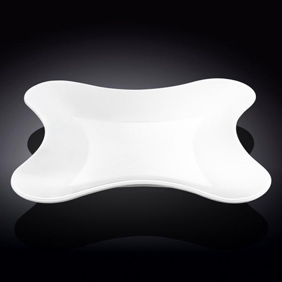Wilmax White Porcelain Square Serving Dish, 8 in (Set of 6)