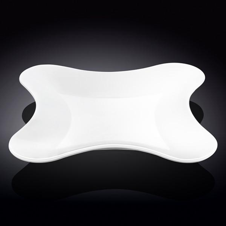 Wilmax White Porcelain Square Serving Dish, 8 in (Set of 6)