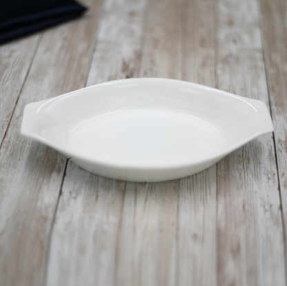 Wilmax Fine Porcelain Oval Baking Dish, 8 in, Set of 6 (WL-997008)